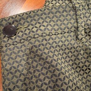 Doncaster Olive and Black Patterned Ladies Pants, size 10